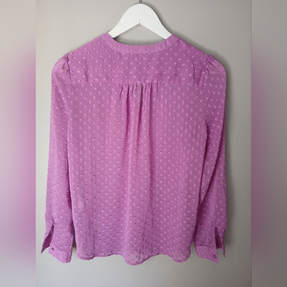 Banana Republic Purple Women's Blouse - Picture 5 of 5